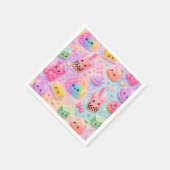 Regenbogen Glitter Dumpling Squishies Geburtstagsf Serviette (Ecke)