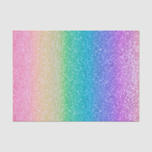 Regenbogen Glitter Funkel Hübsche Geburtstagsfeier Seidenpapier
