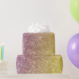 Regenbogen Glitter Geschenkpapier