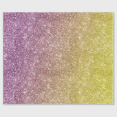 Regenbogen Glitter Geschenkpapier (Flach)
