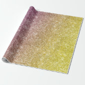 Regenbogen Glitter Geschenkpapier (Ungerollt)