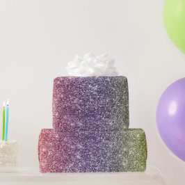 Regenbogen Glitter Geschenkpapier
