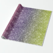 Regenbogen Glitter Geschenkpapier (Ungerollt)