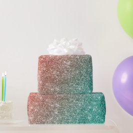 Regenbogen Glitter Geschenkpapier
