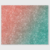 Regenbogen Glitter Geschenkpapier (Flach)
