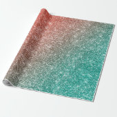 Regenbogen Glitter Geschenkpapier (Ungerollt)