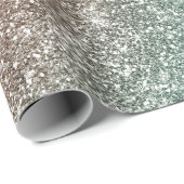 Regenbogen Glitter Geschenkpapier (Rolleneckpunkt)