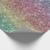 Regenbogen Glitter Geschenkpapier (Ecke)