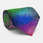 Regenbogen-Glitter-Krawatte Krawatte (Gerollt)