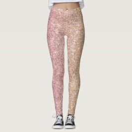 Regenbogen Glitter Leggings