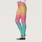 Regenbogen Glitter Leggings (Links)
