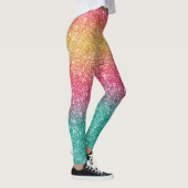 Regenbogen Glitter Leggings (Rechts)