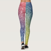 Regenbogen Glitter Leggings (Rückseite)