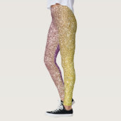 Regenbogen Glitter Leggings (Links)