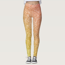 Regenbogen Glitter Leggings