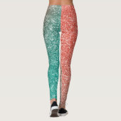 Regenbogen Glitter  Leggings (Rückseite)