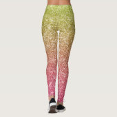 Regenbogen Glitter Leggings (Rückseite)