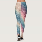 Regenbogen Glitter Leggings (Rückseite)