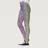Regenbogen Glitter Leggings (Links)