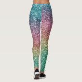 Regenbogen Glitter Leggings (Rückseite)
