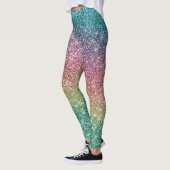 Regenbogen Glitter Leggings (Links)