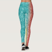 Regenbogen Glitter Leggings (Rückseite)