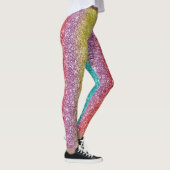 Regenbogen Glitter Leggings (Rechts)
