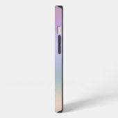 Regenbogen Glitter-Monogramm iPhone Hülle (Linke Seite)
