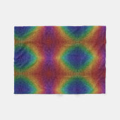 Regenbogen-Glitter-Muster-Decke Fleecedecke (Vorderseite (Horizontal))
