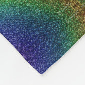 Regenbogen-Glitter-Muster-Decke Fleecedecke (Ecke)