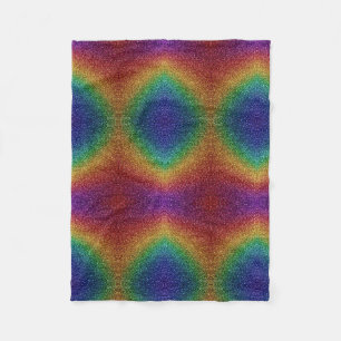 Regenbogen-Glitter-Muster-Decke Fleecedecke
