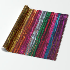 Regenbogen Glitter Tinsel Strähnen PartyVerpackung Geschenkpapier