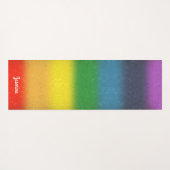 Regenbogen-Glitzer Chakra Yoga-Matte Yogamatte (Rückseite (Horizontal))