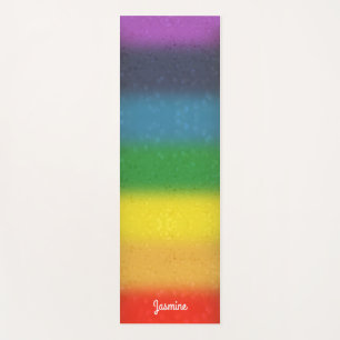 Regenbogen-Glitzer Chakra Yoga-Matte Yogamatte