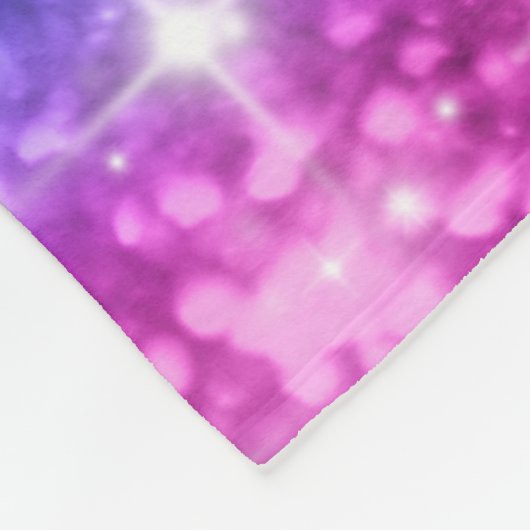 Regenbogen-Glitzer-Decke Fleecedecke (Ecke)