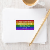 Regenbogen-Glitzer Gradient Adressaufkleber (Insitu)