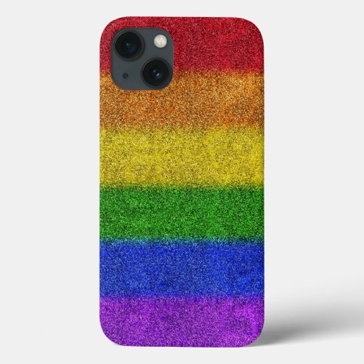 Regenbogen-Glitzer Gradient Case-Mate iPhone Hülle (Rückseite)