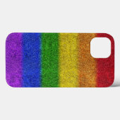 Regenbogen-Glitzer Gradient Case-Mate iPhone Hülle (Rückseite (Horizontal))