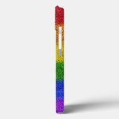 Regenbogen-Glitzer Gradient Case-Mate iPhone Hülle (Rückseite / Links)