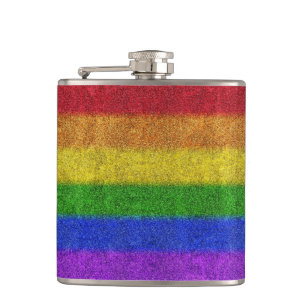 Regenbogen-Glitzer Gradient Flachmann