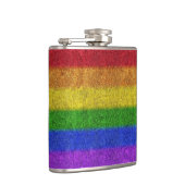 Regenbogen-Glitzer Gradient Flachmann (Rechts)