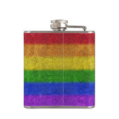 Regenbogen-Glitzer Gradient Flachmann (Rückseite)