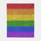 Regenbogen-Glitzer Gradient Fleecedecke (Vorderseite)
