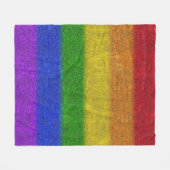 Regenbogen-Glitzer Gradient Fleecedecke (Vorderseite (Horizontal))