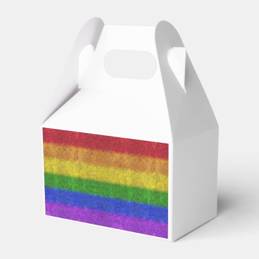 Regenbogen-Glitzer Gradient Geschenkschachtel (Vorderseite)