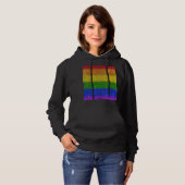 Regenbogen-Glitzer Gradient Hoodie (Vorne ganz)