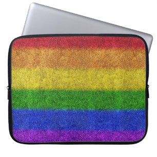 Regenbogen-Glitzer Gradient Laptopschutzhülle