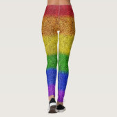 Regenbogen-Glitzer Gradient Leggings (Rückseite)