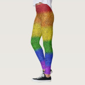 Regenbogen-Glitzer Gradient Leggings (Links)