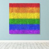 Regenbogen-Glitzer Gradient Leinwanddruck (Insitu (Holzboden))